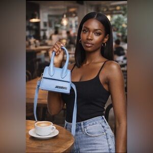 Jacquemus Le Chiquito Homme Handbag in Sky Blue NWT